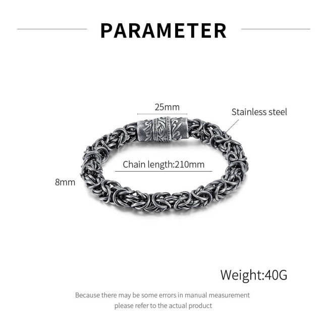 Wholesale Stainless Steel MensTotem Infinite Bracelet
