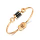 Wholesale Stainless Steel Roman Numeral Disc Bangle