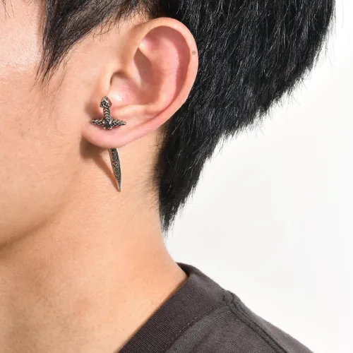 Wholesale Stainless Steel Celtic Knot Sword Earrings