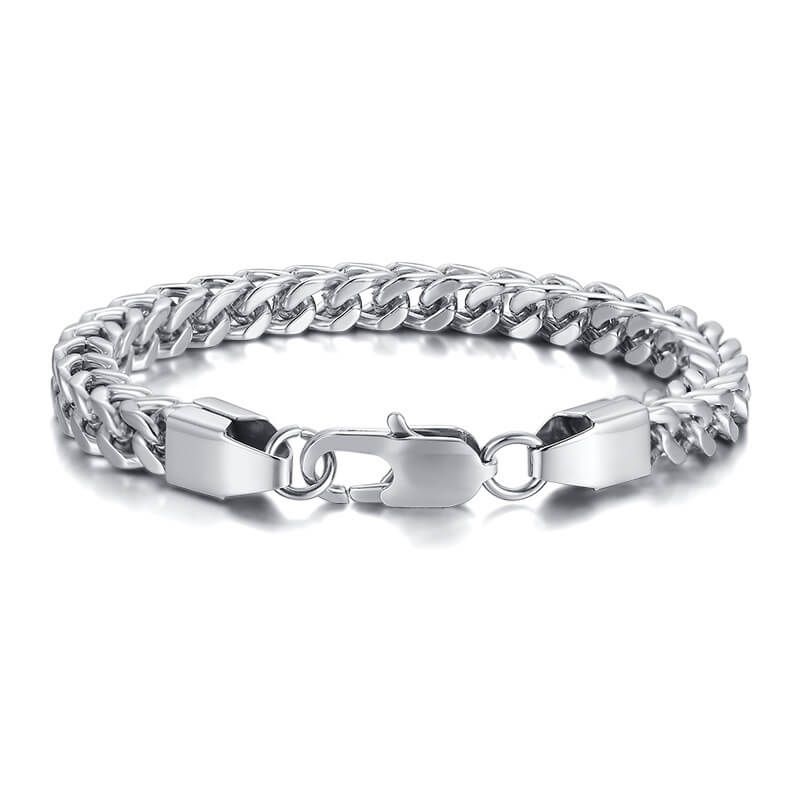 Wholesale Stainless Steel Men's Foxtail Chain Bracelet丨JC Love Jewelry