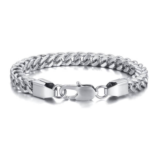 Wholesale Stainless Steel Men's Foxtail Chain Bracelet