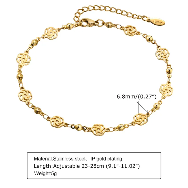Wholesale Stainless Steel Various Styles of Anklets