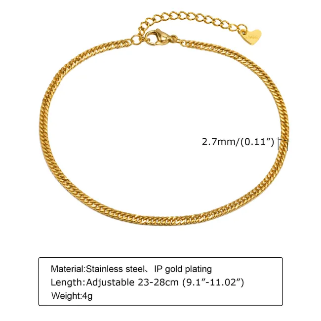 Wholesale Stainless Steel Various Styles of Anklets
