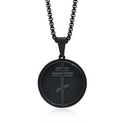 Wholesale Stainles Steel Russian Orthodox Cross Necklaces