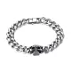 Wholesale Stainless Steel Cuban Chain Bracelet with Skull