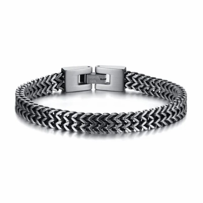 Wholesale Mens Stainless Steel Keel Chain Link Bracelet Wristband Bangle