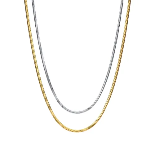 Wholesale Stainless Steel Round Snake Chain Necklace