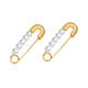 Wholesale Stainless Steel Pin and Pearl Earrings