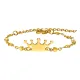 Wholesale Stainless Steel Women Crown Bracelet