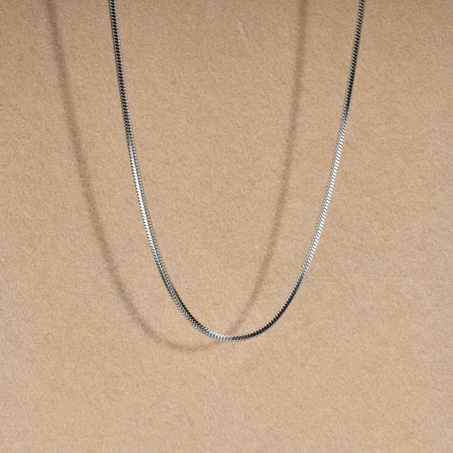 Wholesale Stainless Steel Round Snake Chain Necklace