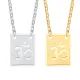 Wholesale Stainless Steel Om Square Pendant