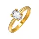 Wholesale Stainless Steel Oval CZ Wedding Rings