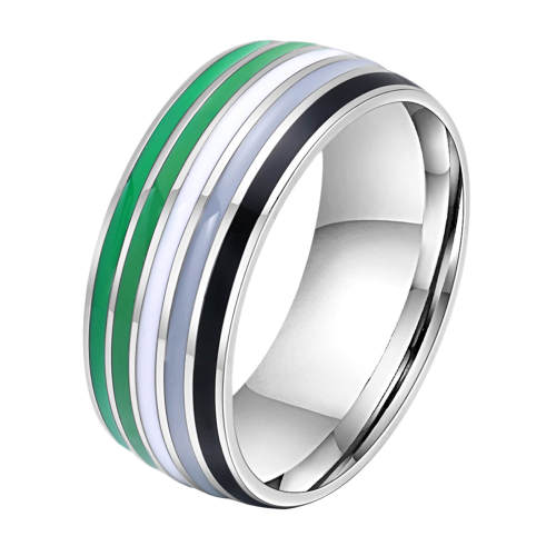 Wholesale Stainless Steel Rainbow Ring Pride