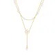 Wholesale Stainless Steel Y-Shaped Pearl Necklace