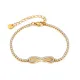 Wholesale Stainless Steel CZ Infinity Tennis Bracelet