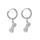 Wholesale Stainless Steel Double Love Earrings