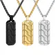 Wholesale Stainless Steel Tire Pattern Pendant