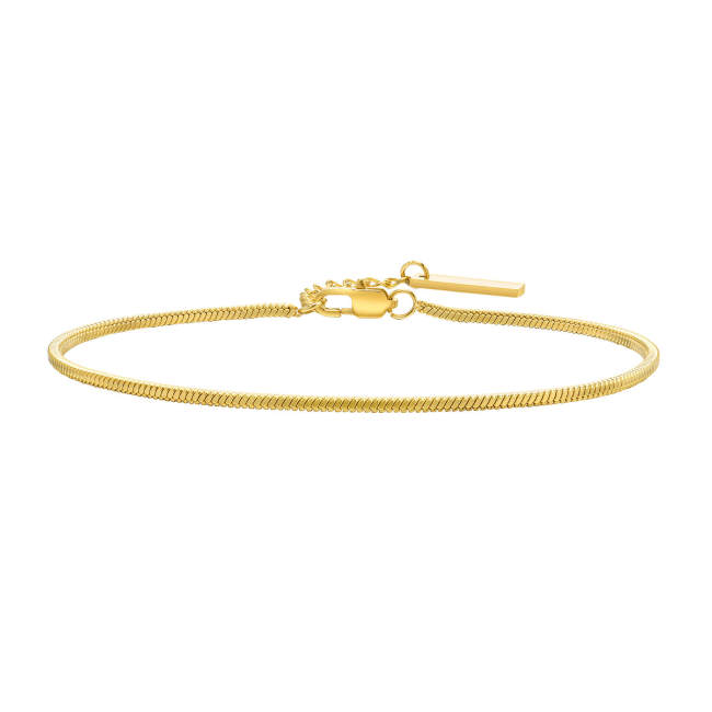 Wholesale Stainless Steel Square Snake Chain Bracelet