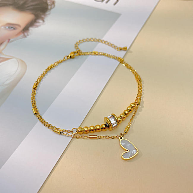Wholesale Stainless Steel Summer Ins Anklet