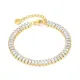 Wholesale Stainless Steel Rectangular CZ Tennis Bracelet