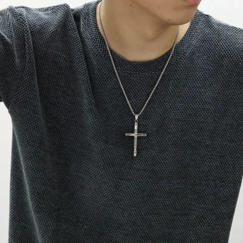 Wholesale Stainless Steel Mosaic Cross Pendant