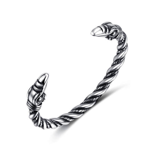 Wholesale Stainless Steel Eagle double Head Bangle