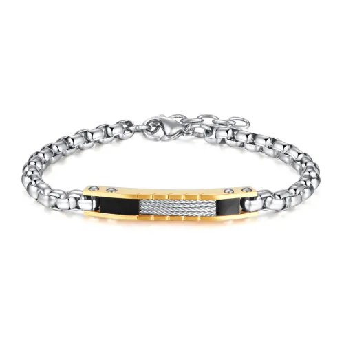 Wholesale Stainless Steel Cable Bar Box Chain Bracelet