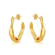 Wholesale Stainless Steel Irregular C-Shaped Earrings