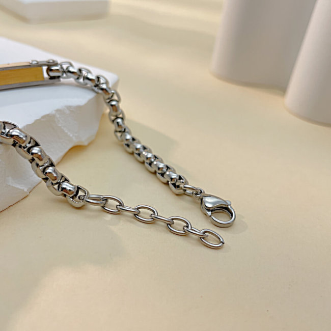Wholesale Stainless Steel Box Chain Bracelet for Men