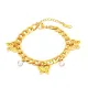 Wholesale Stainless Steel Chunky Figaro Chain Bracelet with Butterfly