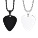 Wholesale Stainless Steel Engravable Guitar Pick Necklace