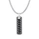Wholesale Stainless Steel Cuban Chain Texture Pendant