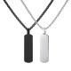 Wholesale Stainless Steel Engravable Rectangular Bar Pendant