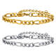 Wholesale Stainless Steel Mens Figaro Chain Bracelet