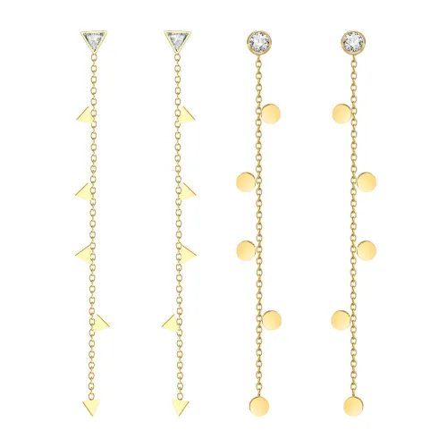 Wholesale Stainless Steel Chain Drop Earrings