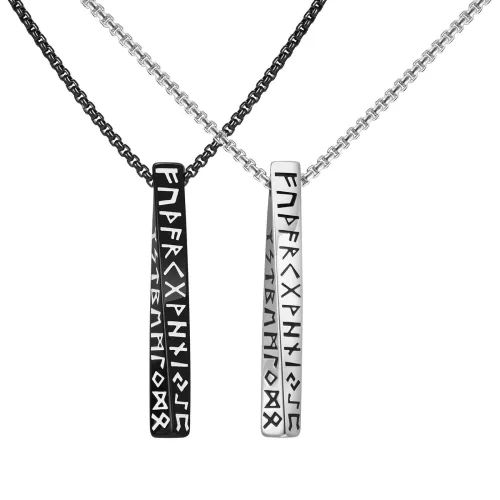 Wholesale Stainless Steel Viking Rune Mobius Bar Pendant