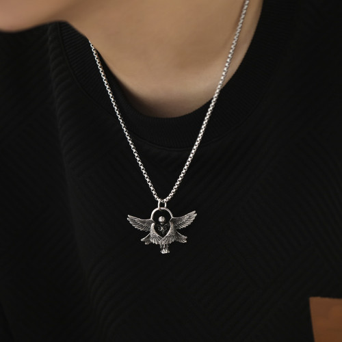 Wholesale Stainless Steel Six-Winged Angel Wing Pendant