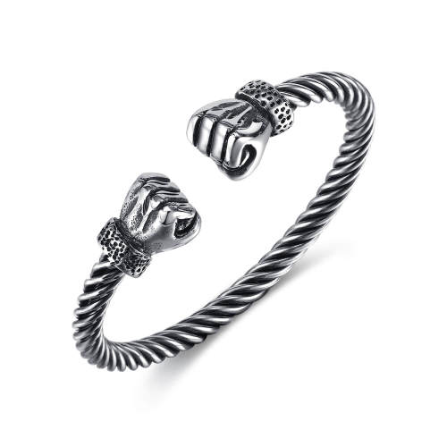 Wholesale Stainless Steel Boxing Fist Bangle