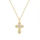 Wholesale Stainless Steel Ice Cross Brass Necklace