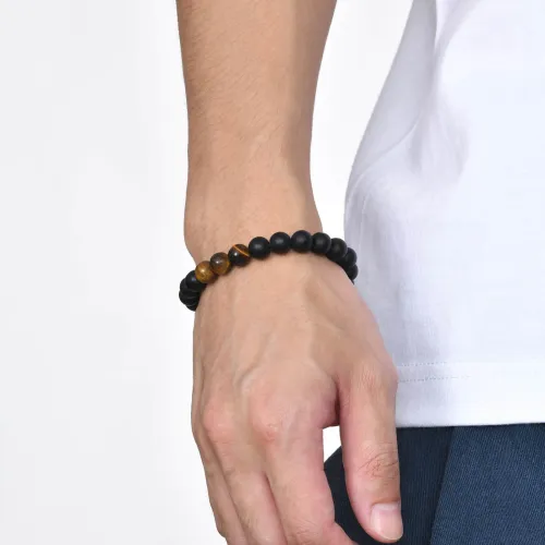 Wholesale Agate Stone Tiger's Eye Bead Bracelet