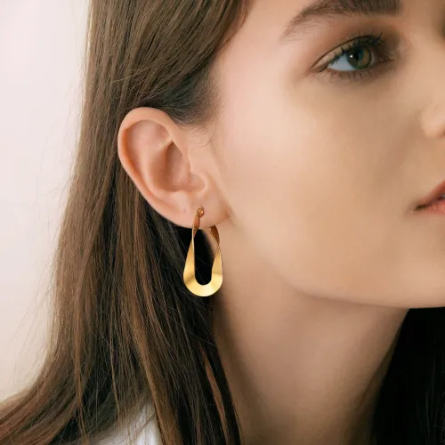 Wholesale Stainless Steel Mobius Earrings