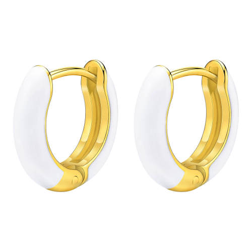 Wholesale Stainless Steel Candy Color Hoop Earrings