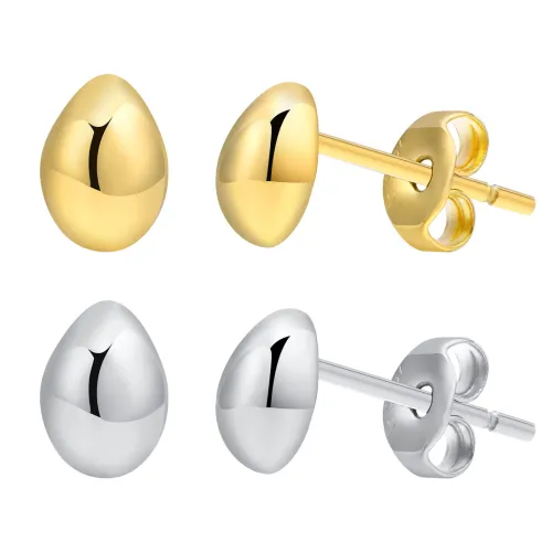 Wholesale Stainless Steel Teardrop Stud Earrings