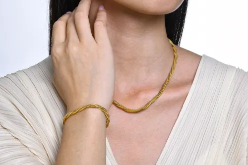 Wholesale Stainless Steel Triple Snake Chain Bracelet