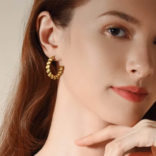 Wholesale Stainless Steel Spring Hoop Earrings