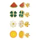Wholesale Stainless Steel Drip Oil Cute Earrings