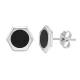 Wholesale Stainless Steel Hexagonal Stud Earrings