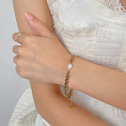 Wholesale Stainless Steel Spiga Wheat Chain Bracelet