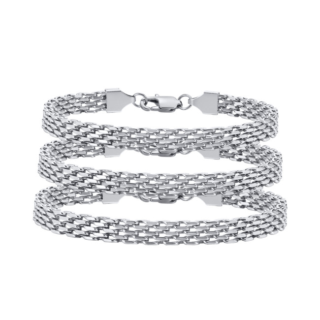 Wholesale Stainless Steel Women Mesh Link Chain Bracelet