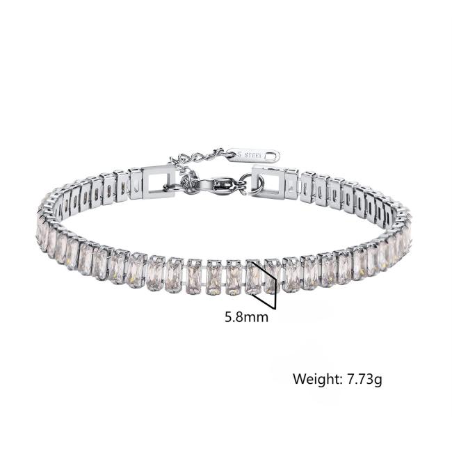Wholesale Stainless Steel Charming Tennis Bracelet